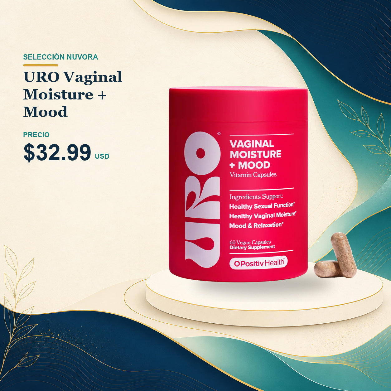 URO Vaginal Moisture + Mood - $32.99