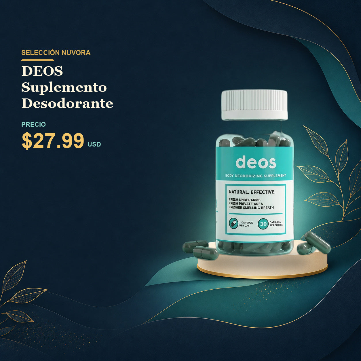 DEOS Suplemento Desodorante - $27.99