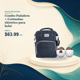 Combo Pañalera + Cortauñas eléctrico para bebé - $63.99