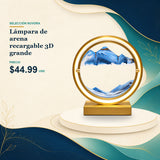 Lámpara de arena recargable 3D grande - $44.99