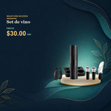Set de vino - $30.00