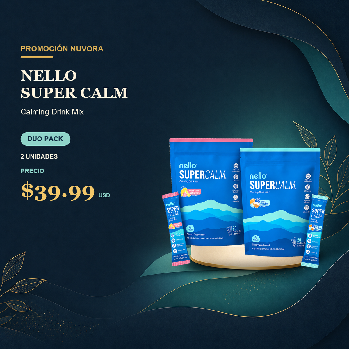 Nello SuperCalm Duo Pack — 2 unidades