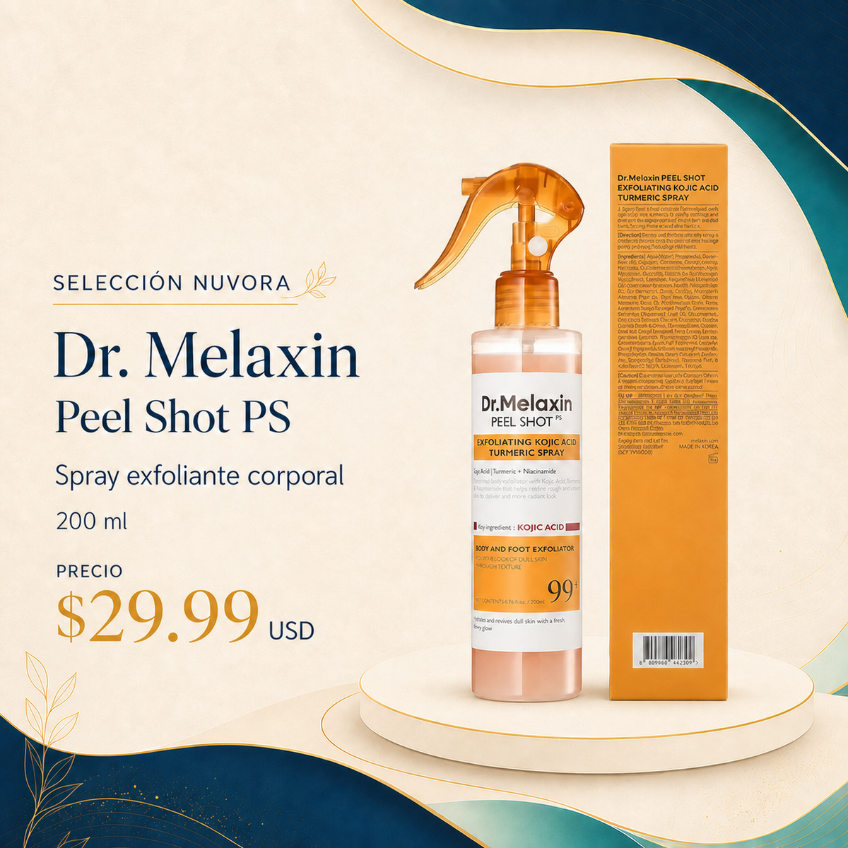 Dr. Melaxin Peel Shot PS – Spray exfoliante corporal 200 ml