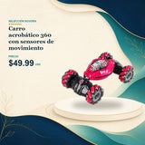 Carro acrobático 360 con sensores de movimiento - $49.99