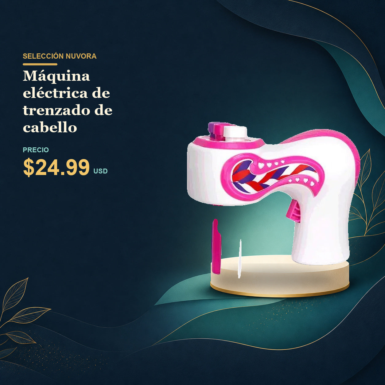 Máquina eléctrica de trenzado de cabello - $24.99