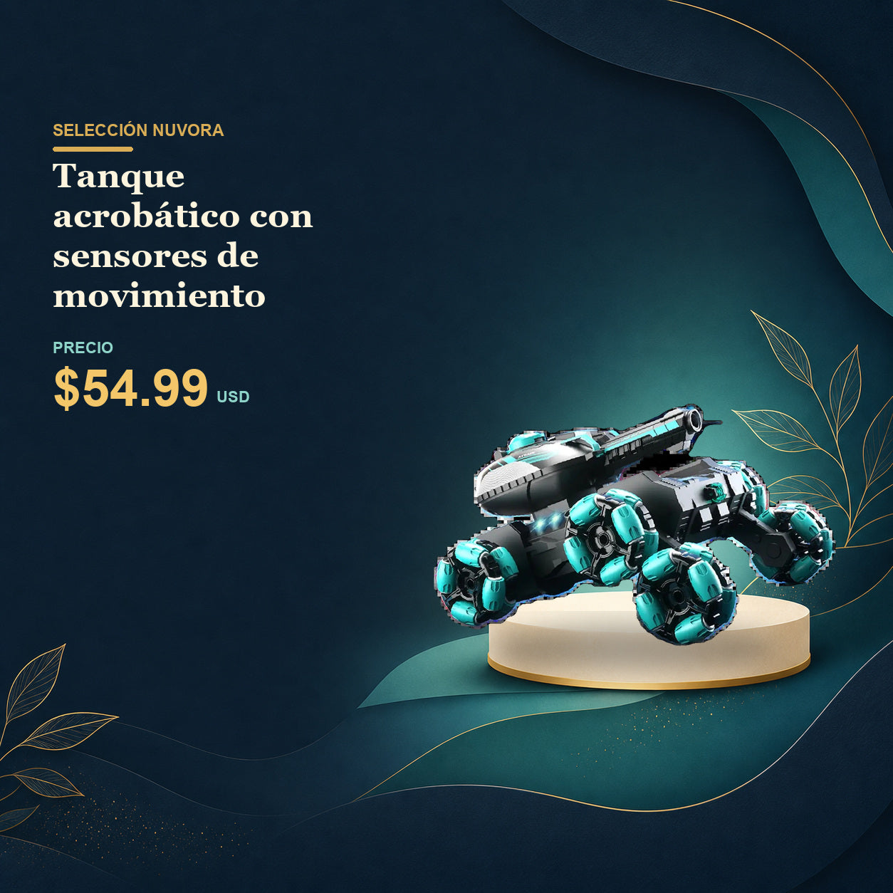 Tanque acrobático con sensores de movimiento - $54.99