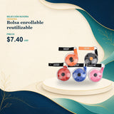 Bolsa enrollable reutilizable - $7.40