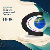 Lámpara mapamundi flotante - $39.99